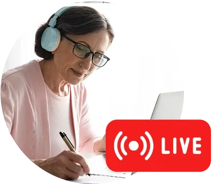 Ao vivo: Tutoria semanal por 6 meses com professores convidados